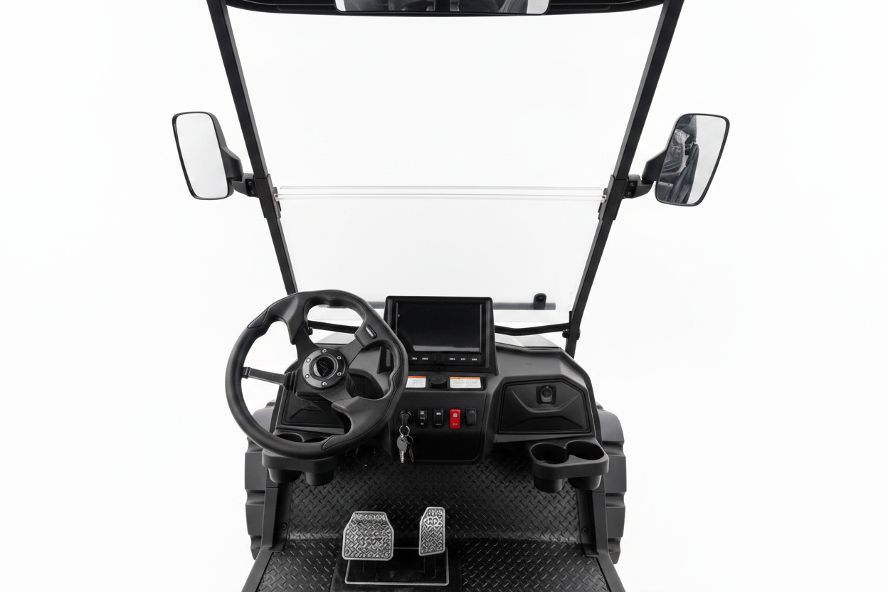 EVA BEA KC 4+2 Electric LSV Golf Cart - Studio Interior View