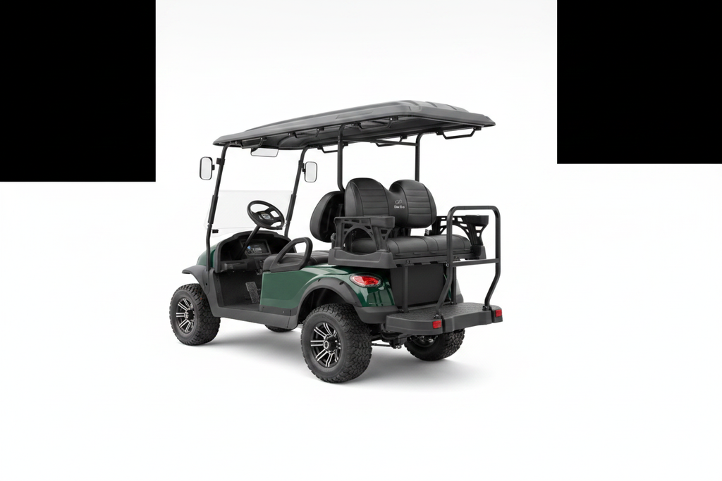 EVA BEA KC 4+2 Electric LSV Golf Cart - Studio Rear View