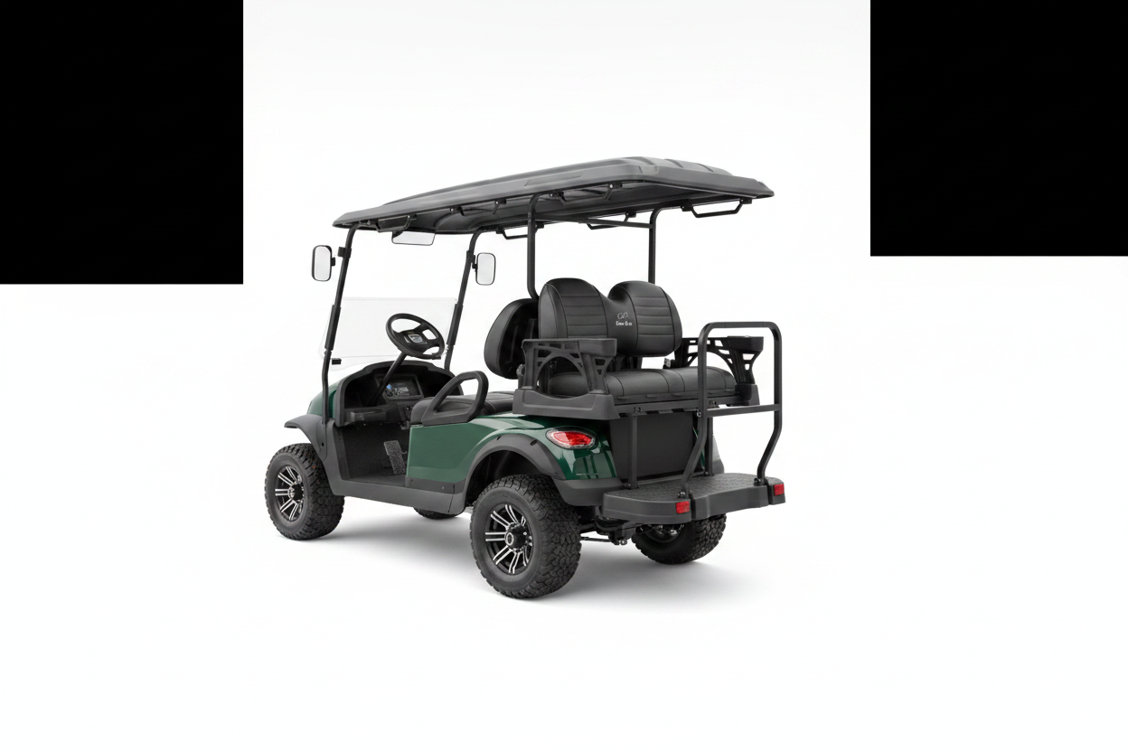 EVA BEA KC 4+2 Electric LSV Golf Cart - Studio Rear View